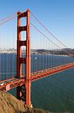 Detail of Golden Gate Bridge in San Francisco California