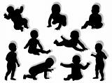 Baby silhouettes