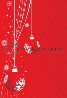 abstract background of christmas ornamented, design1