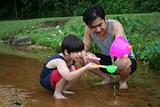 Father & son at the river