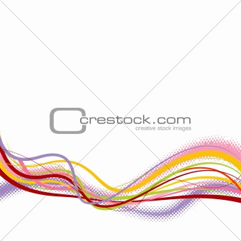 Abstract lines. Vector art