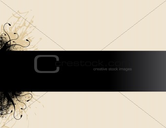 Abstract stripe for text. Vector