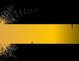 Yellow stripe with place for text. Vector