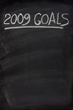 2009 goals title on blackboard