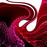 Red abstract design