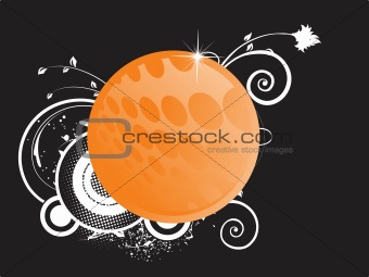 abstract floral frame background_6