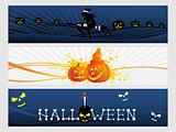 abstract halloween banner series set14