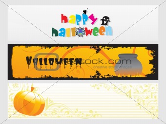 abstract halloween banner series set18