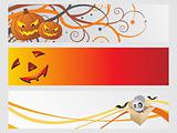 abstract halloween banner series set25