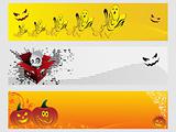abstract halloween banner series set27