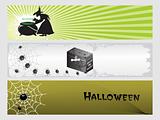 abstract halloween banner series set28