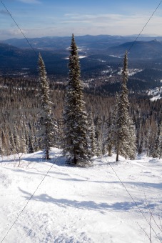 Slope for freeride skiing and snowboarding