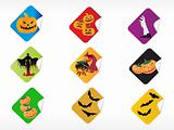 abstract halloween sticker series set6