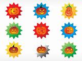 abstract halloween sticker series set7