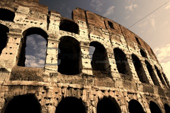 Colosseum in the early evening