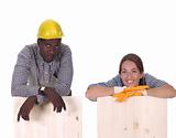 carpenter and woman carpenter