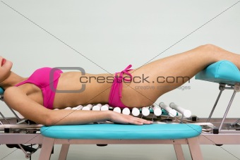 girl on a massage table