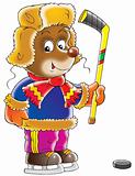 Bear Hockey player