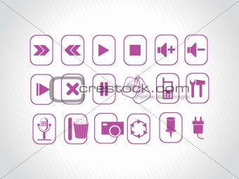 abstract vector purple logo element illustrations