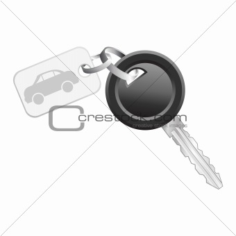 Key with car tag