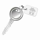 Key with home tag