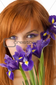 eyes and flower