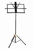 Empty music stand isolated