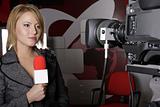 live tv reporter with braking news reports
