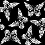 Seamless with butterflies