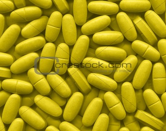 Yellow pills texture
