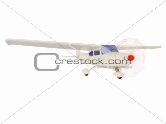 aircraft skyline isolated view
