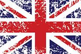 Grunge flag of United Kingdom