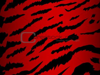 tiger red and black