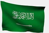 Saudi Arabia 3D flag