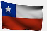 Chile 3D flag