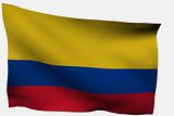 Colombia 3D flag