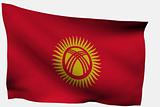 Kyrgyzstan 3d flag