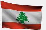 Lebanon 3d flag