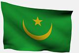 Mauritania 3d flag