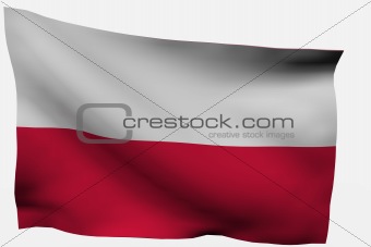 Poland 3d flag
