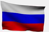Russia 3d flag