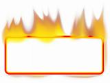 Fire Banner 01 - burning rectangle