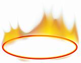 Fire Banner 02 - burning ellipse