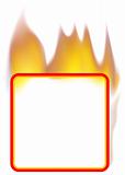 Fire Banner 03 - burning square