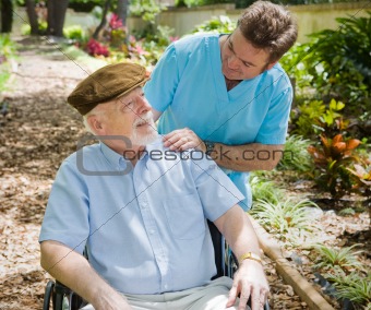 Elderly Patient and Nurse