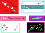 Six Valentine Cards for Creativity