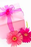 Pink gift box