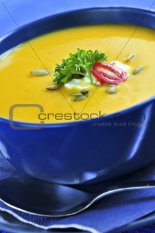Pumpkin or squash soup