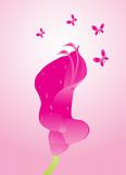 beautifull background with flower and butterfly design6