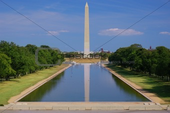 View of Washington Monument without people